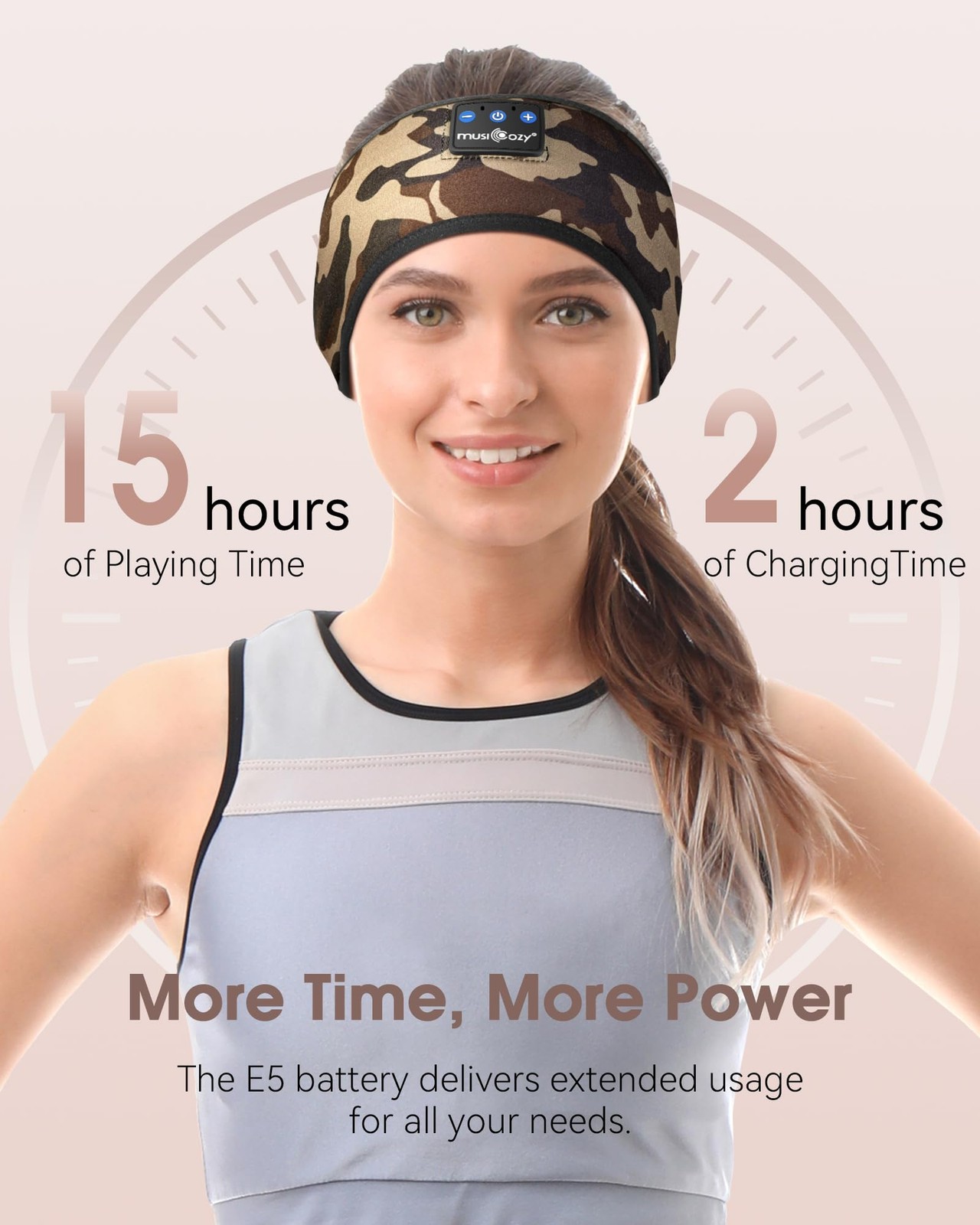 Sleep Headphones Bluetooth 5.4 Headband, Sports Wireless Earphones Sweat Resi…