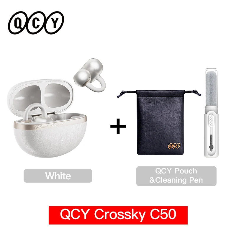 QCY Crossky C50 Open Ear Wireless Earbuds Bluetooth 6.0 35H AI Call