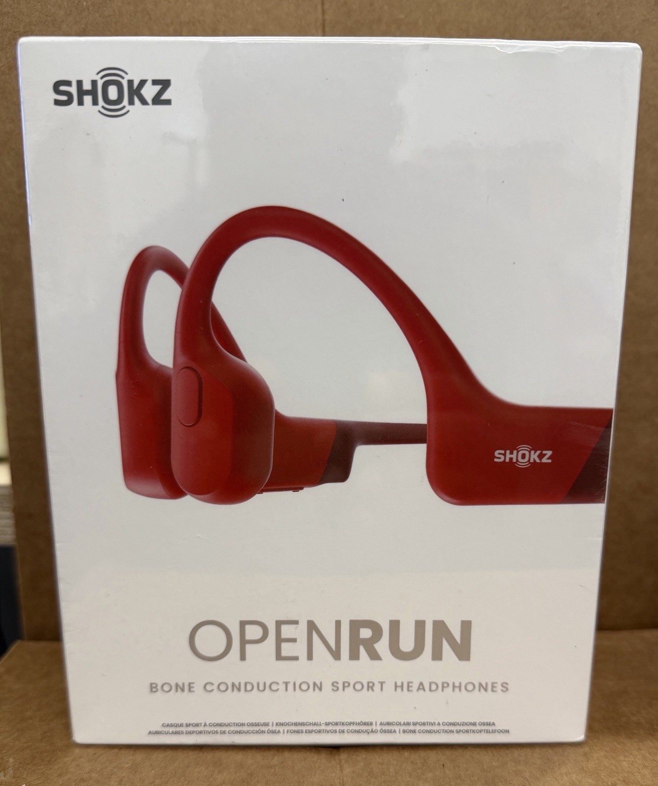Shokz OpenRun Bone Conduction Sports Headphones, Bluetooth Wireless Earphones wi