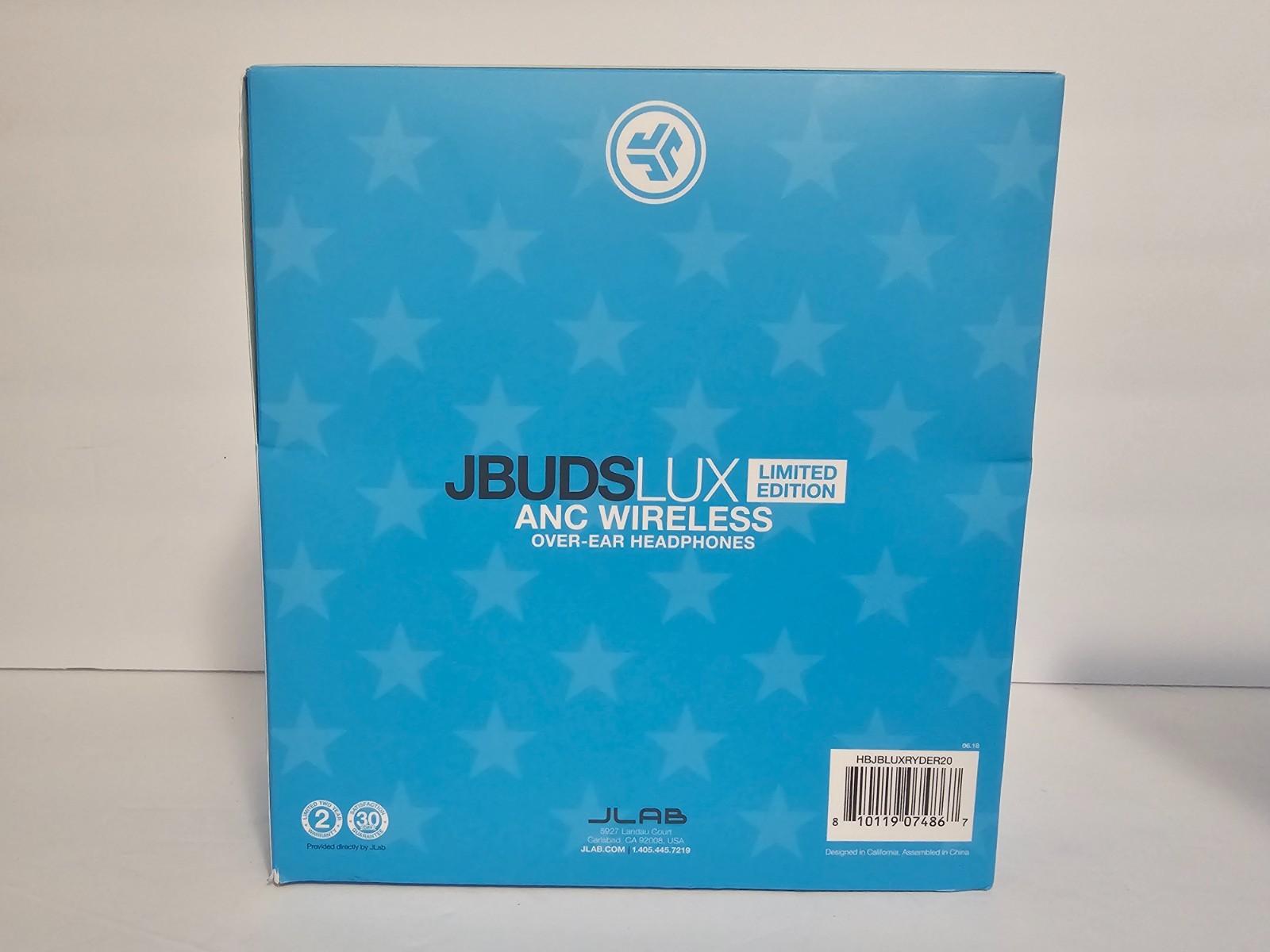 JLab JBuds Lux ANC Limited Edition Over- Ear Headphones New Red White & Blue