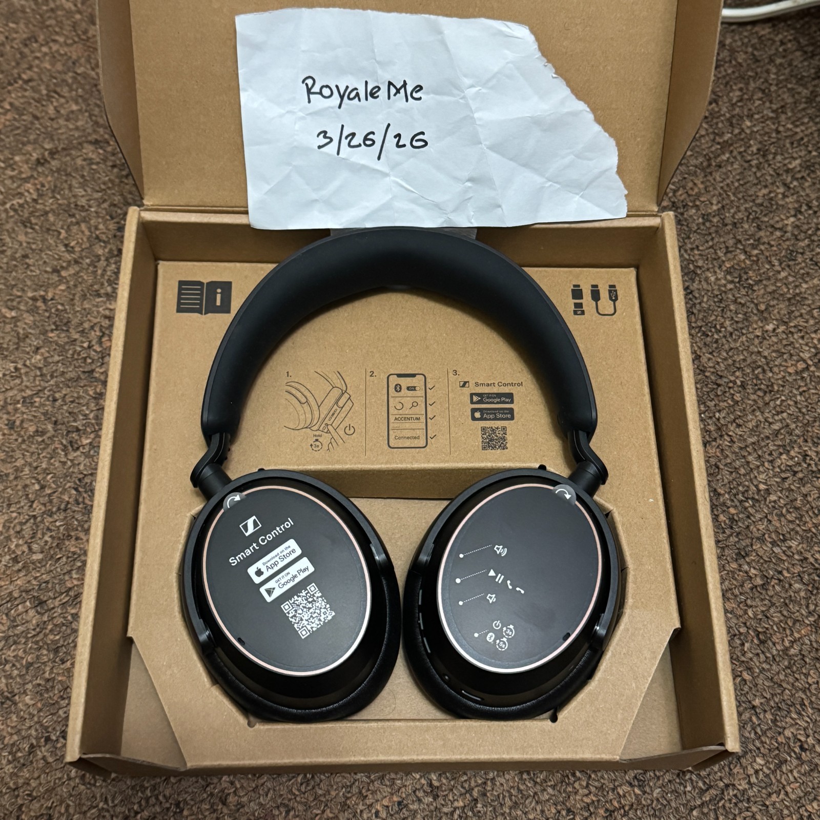 Sennheiser ACCENTUM Wireless Bluetooth Headphones – 50-hour Battery Life, High