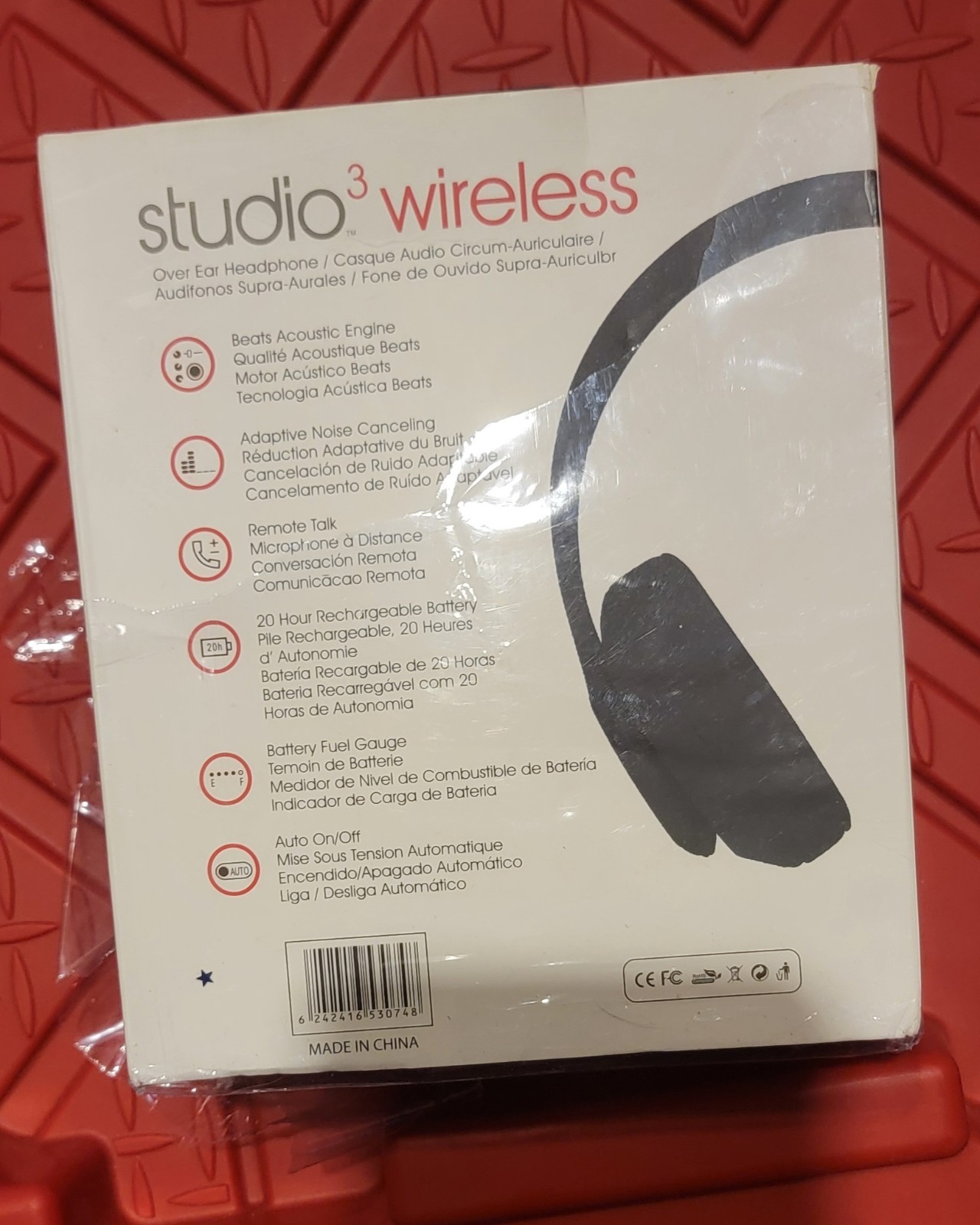 ☆☆Beats by Dr. Dre Studio3 Wireless Black Over-Ear ANC Bluetooth + 3.5mm