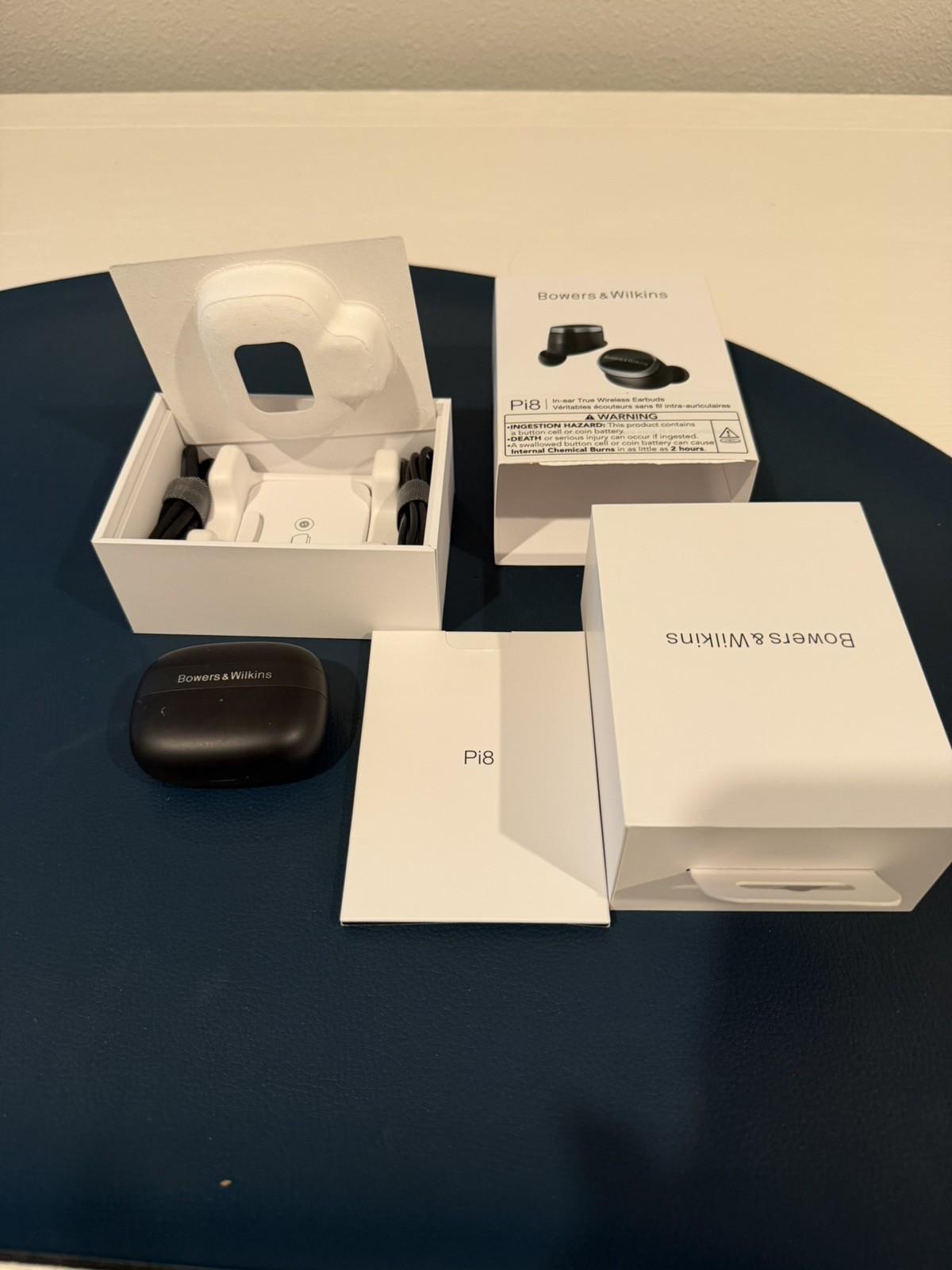 Bowers & Wilkins Pi8 ANC In-Ear True Wireless Earbuds Anthracite Black