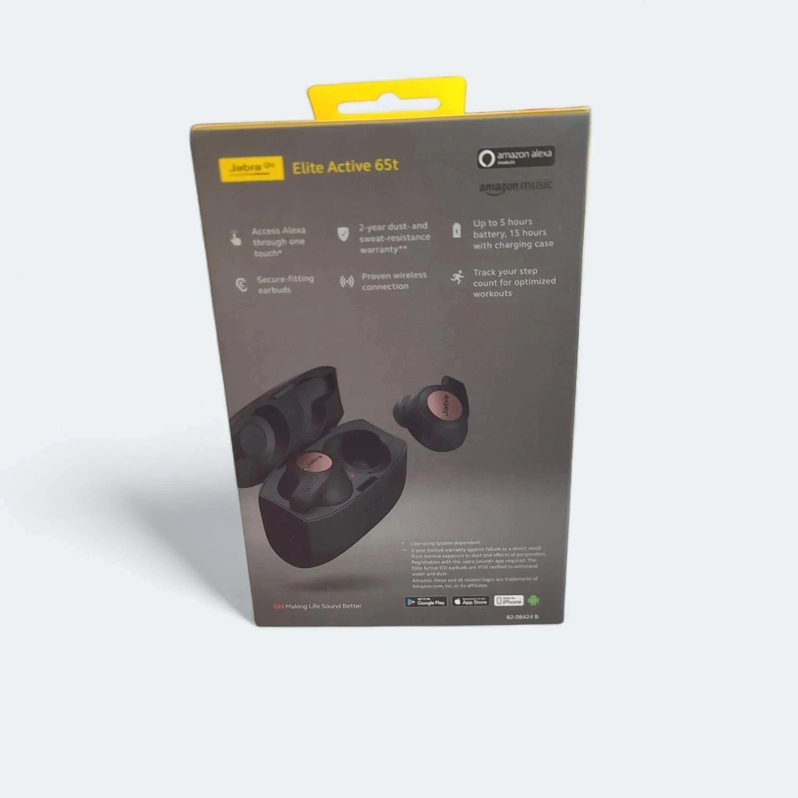Jabra Elite Active 65T Wireless Bluetooth Earbuds – Copper Black