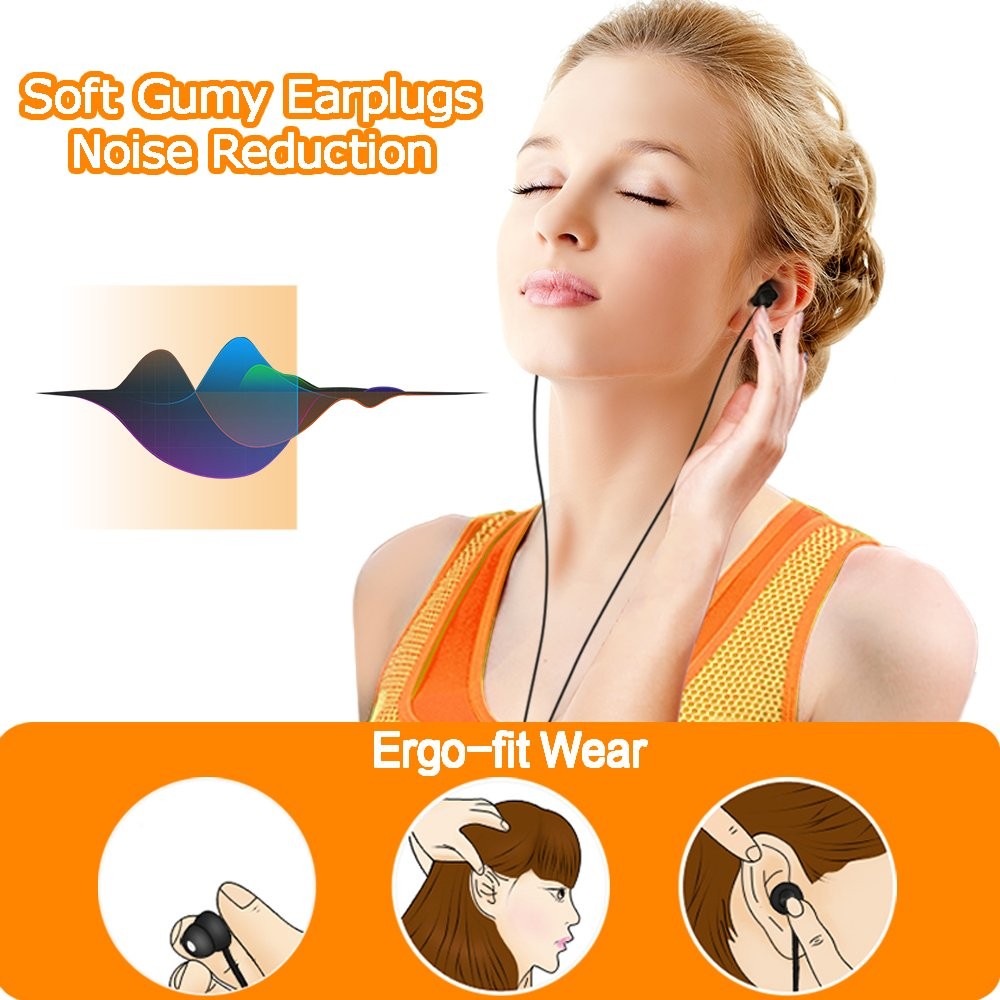 MAXROC Sleep Earplugs – Noise Isolating Ear Plugs 1 Count (Pack of 1), Black
