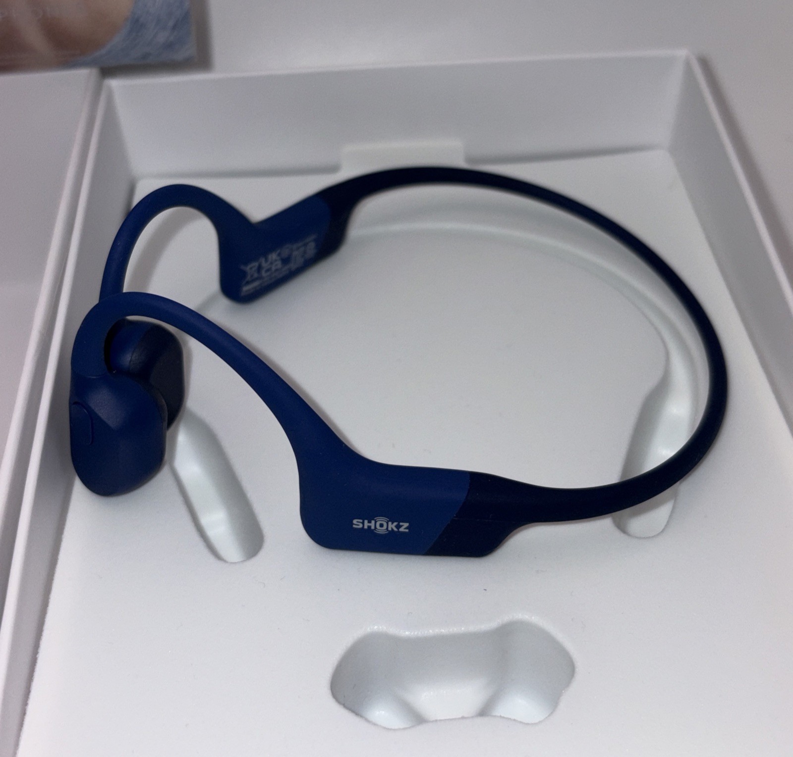 Shokz – OpenRun Mini Bone Conduction Open-Ear Endurance Headphones – Blue