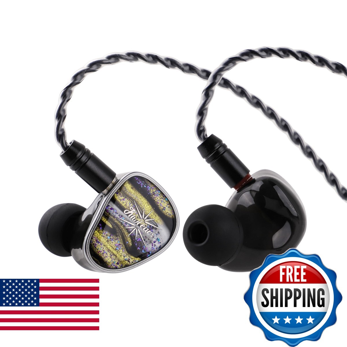 Linsoul Kiwi Ears Étude 3BA+1DD+1BN Hybrid Driver IEMs