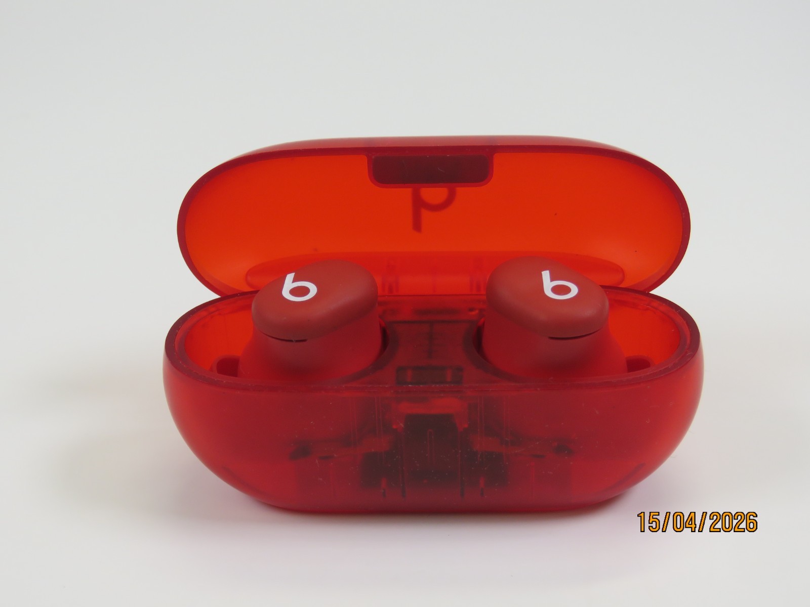 Beats By Dr. Dre Solo Buds In-Ear Wireless Headphones Transparent Red [A71]