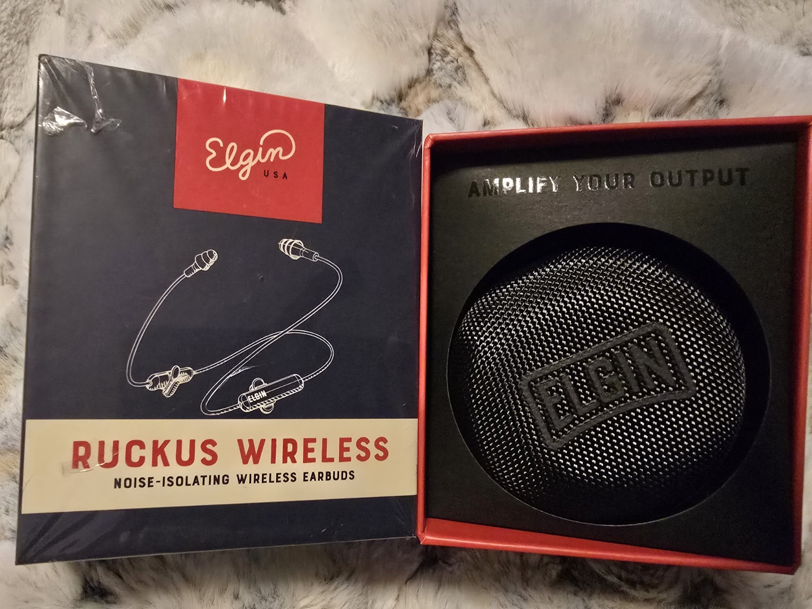 Elgin Ruckus Wireless Bluetooth Earplug Headphones 25 dB Noise Isolating Earbuds
