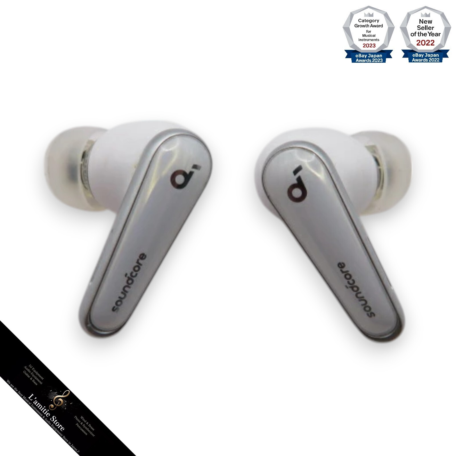 Anker Soundcore Liberty 4 Wireless Earphones Bluetooth Cloud White Japan Used
