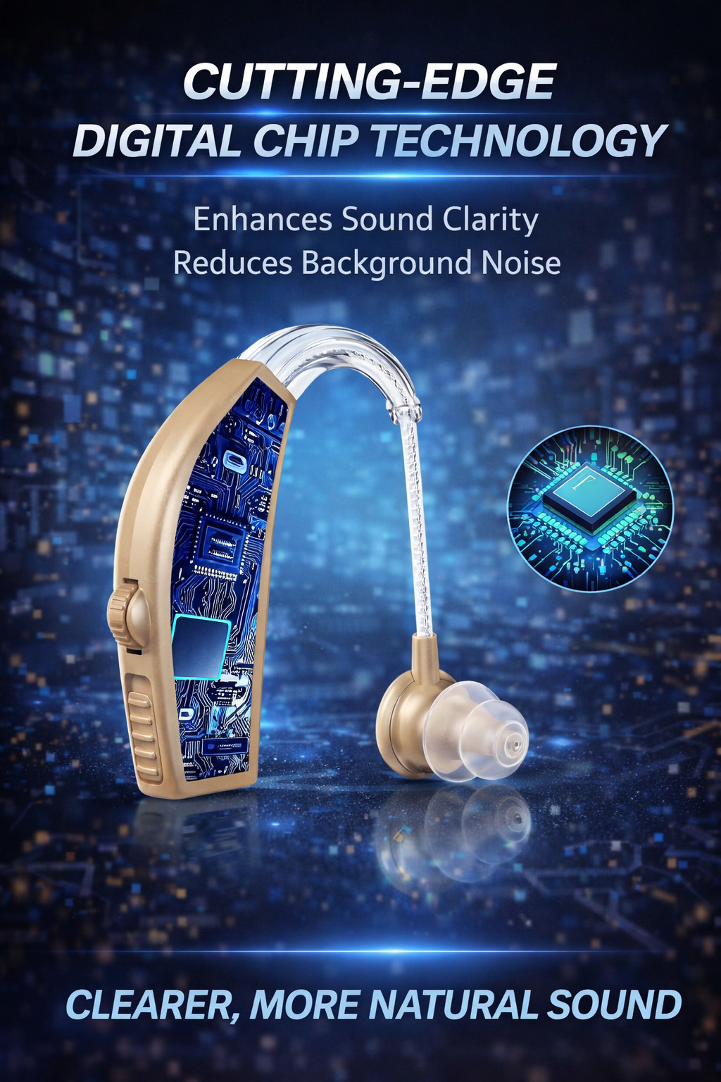 Rechargeable Hearing Aids for Seniors Noise Cancelling Digital Sound Amplifier