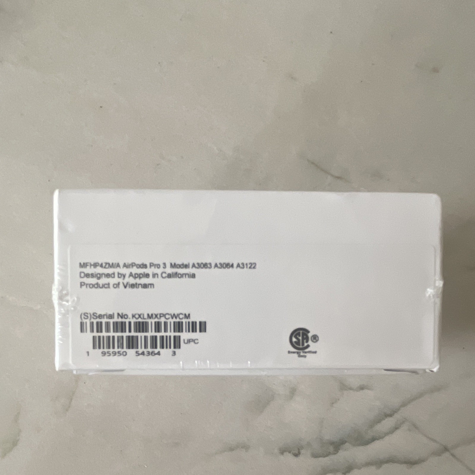 Apple AirPods Pro 3 White In-Ear Bluetooth USB-C ANC Adaptive Transparency