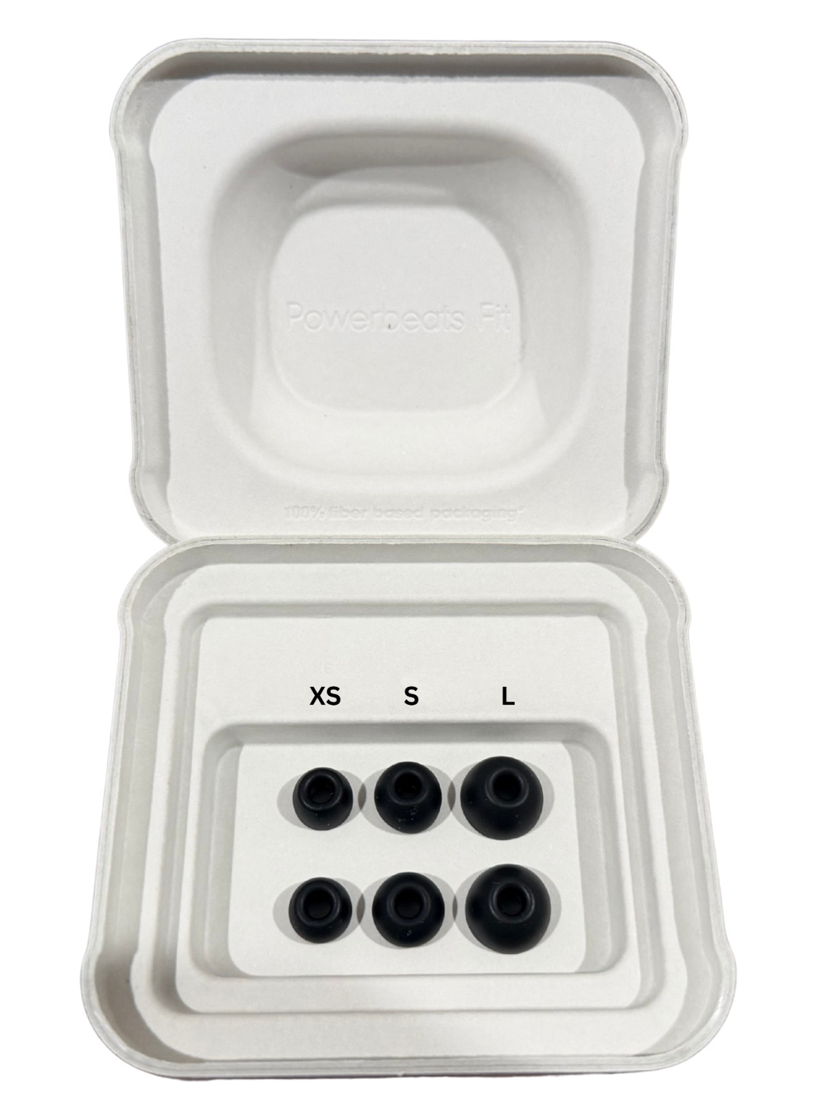 Original Silicone Ear Tips Set FOR Powerbeats Fit True Wireless (XS, S, L) – BLK