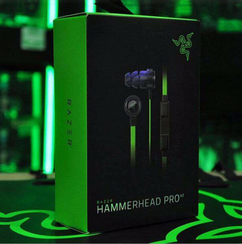 Razer Hammerhead Pro V2 In-Ear PC Music Game Headset headphone earphone with Mic