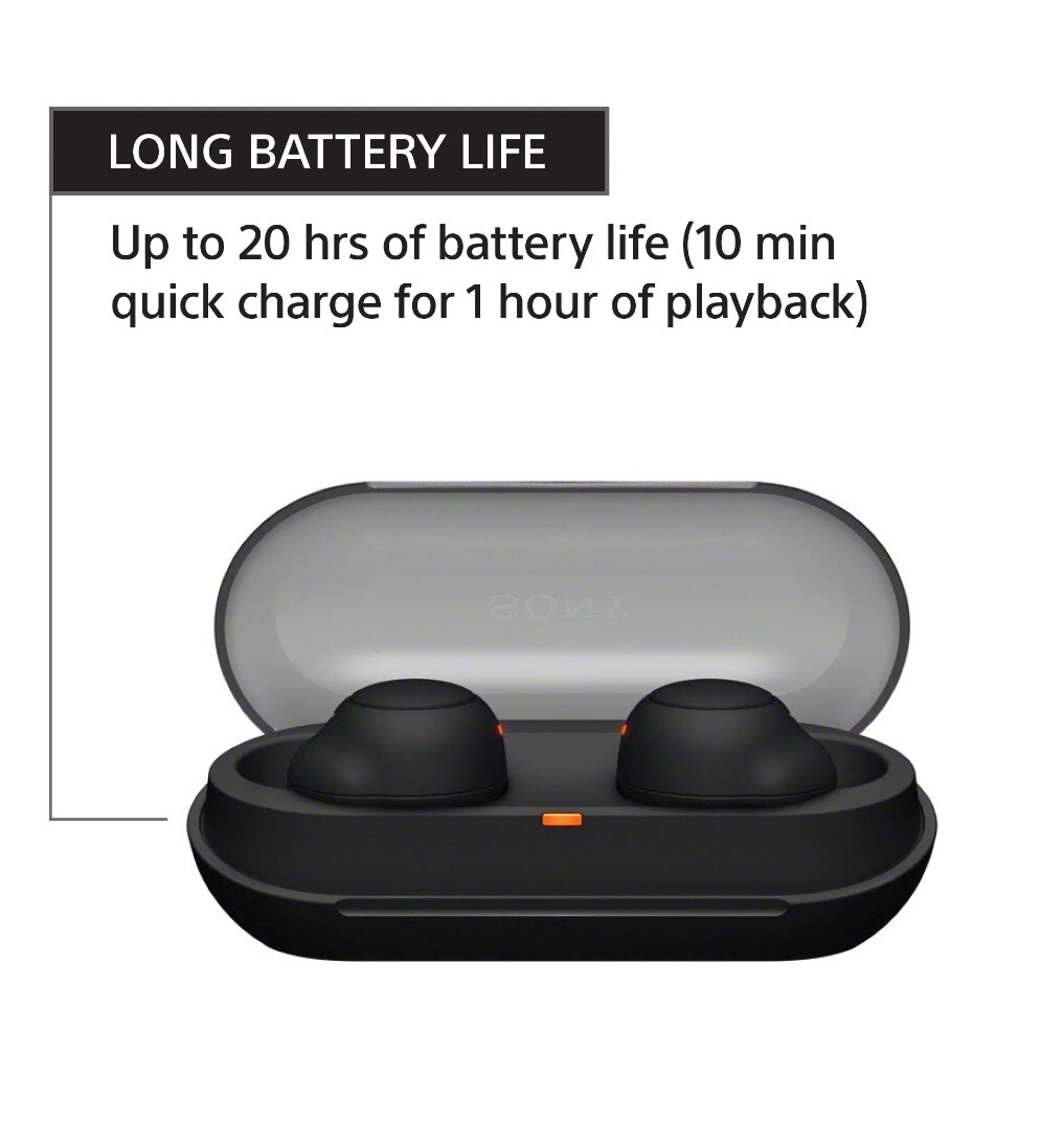 Sony WF-C500 Truly Wireless In-Ear Bluetooth Headphones – Black