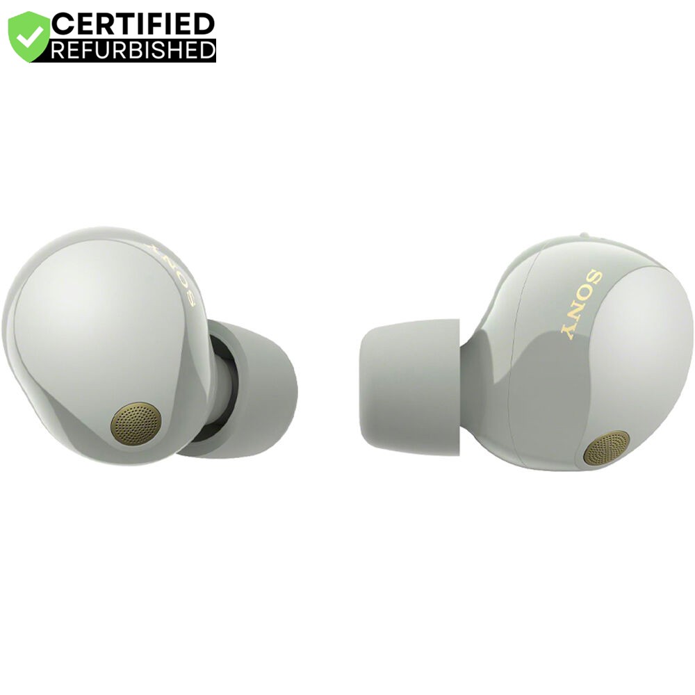 Sony Noise Canceling Truly Wireless Earbuds Silver with 2 Year Warranty