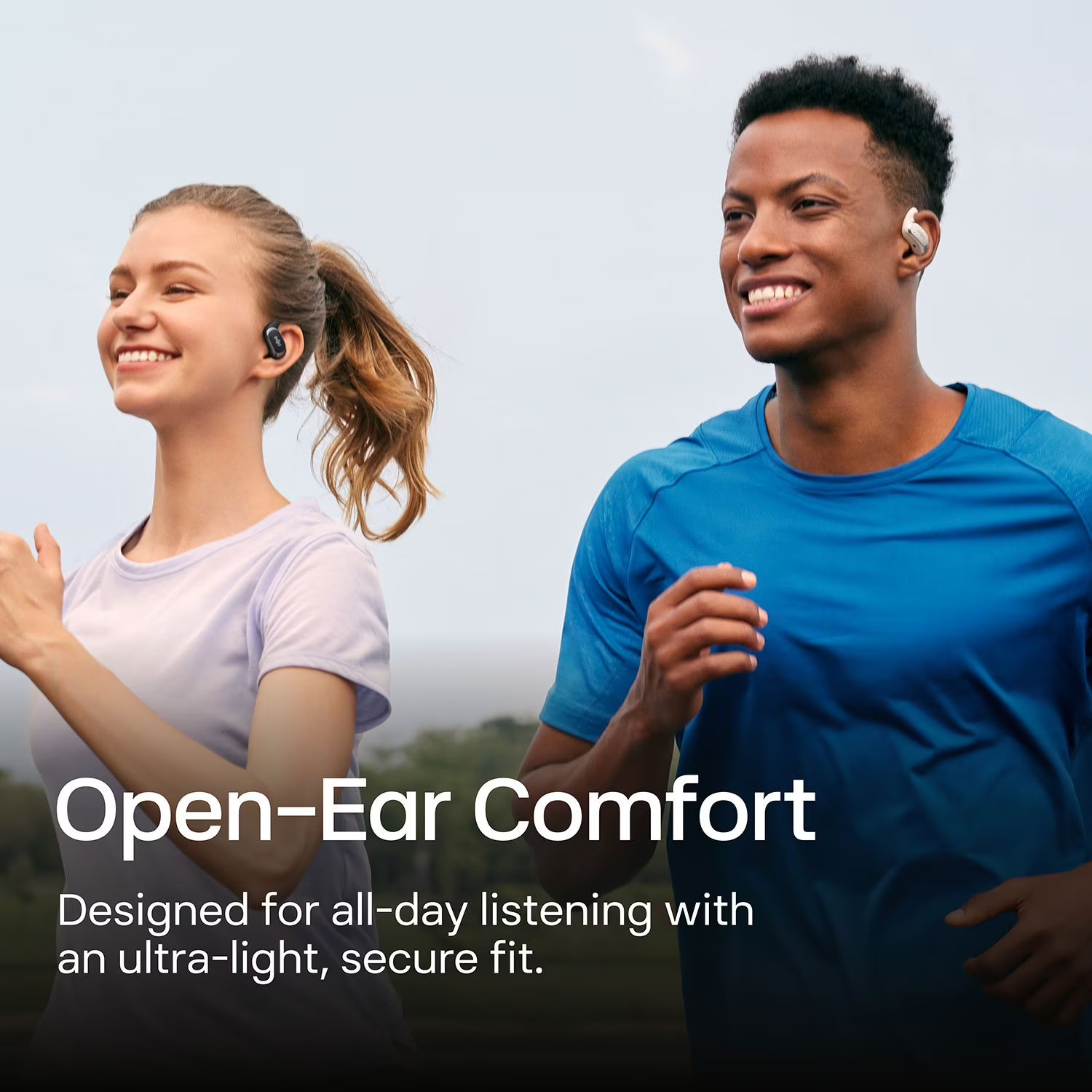 Shokz OpenFit Air Open-Ear True Wireless Earbuds, Black, Lightweight Sporty