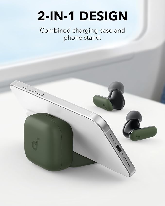 Soundcore P30i by Anker Noise Cancelling Earbuds, 2-in-1 Case and Phone Stand