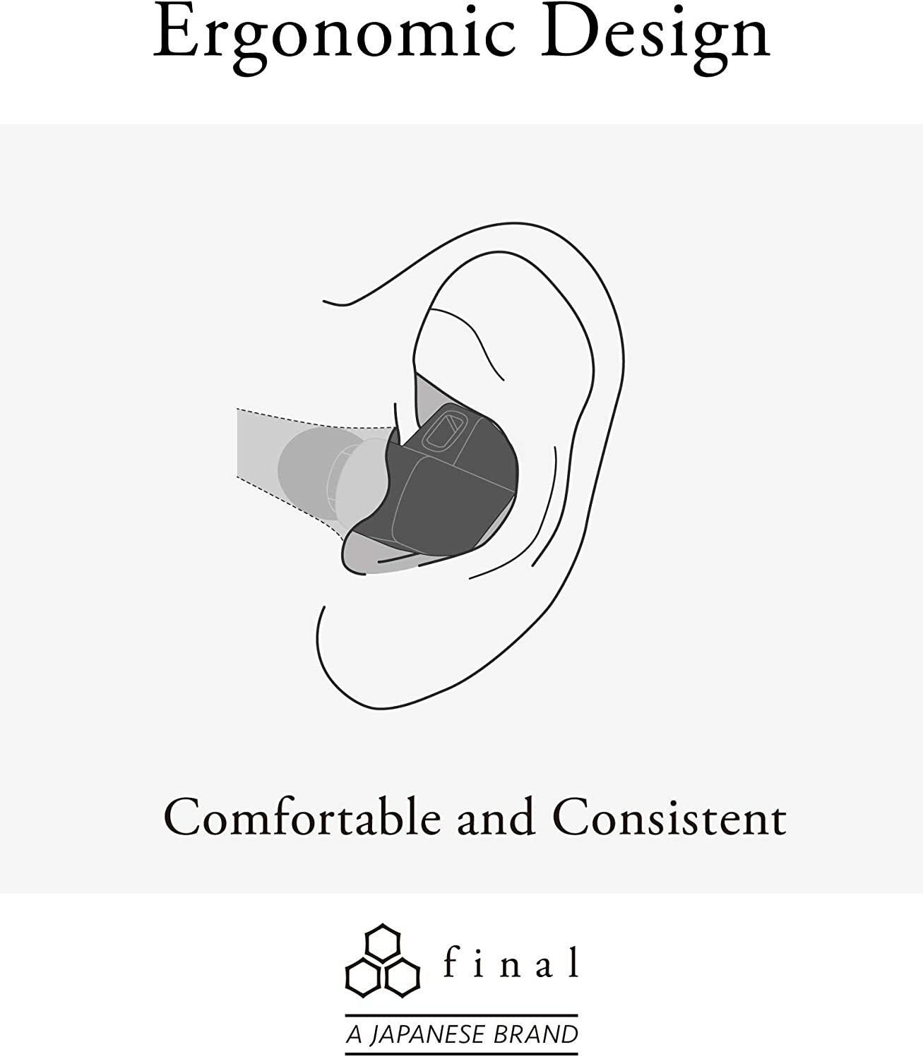 FINAL A4000 In-Ear Earphones High Precision Hi-Res Headphones IEM Earbuds