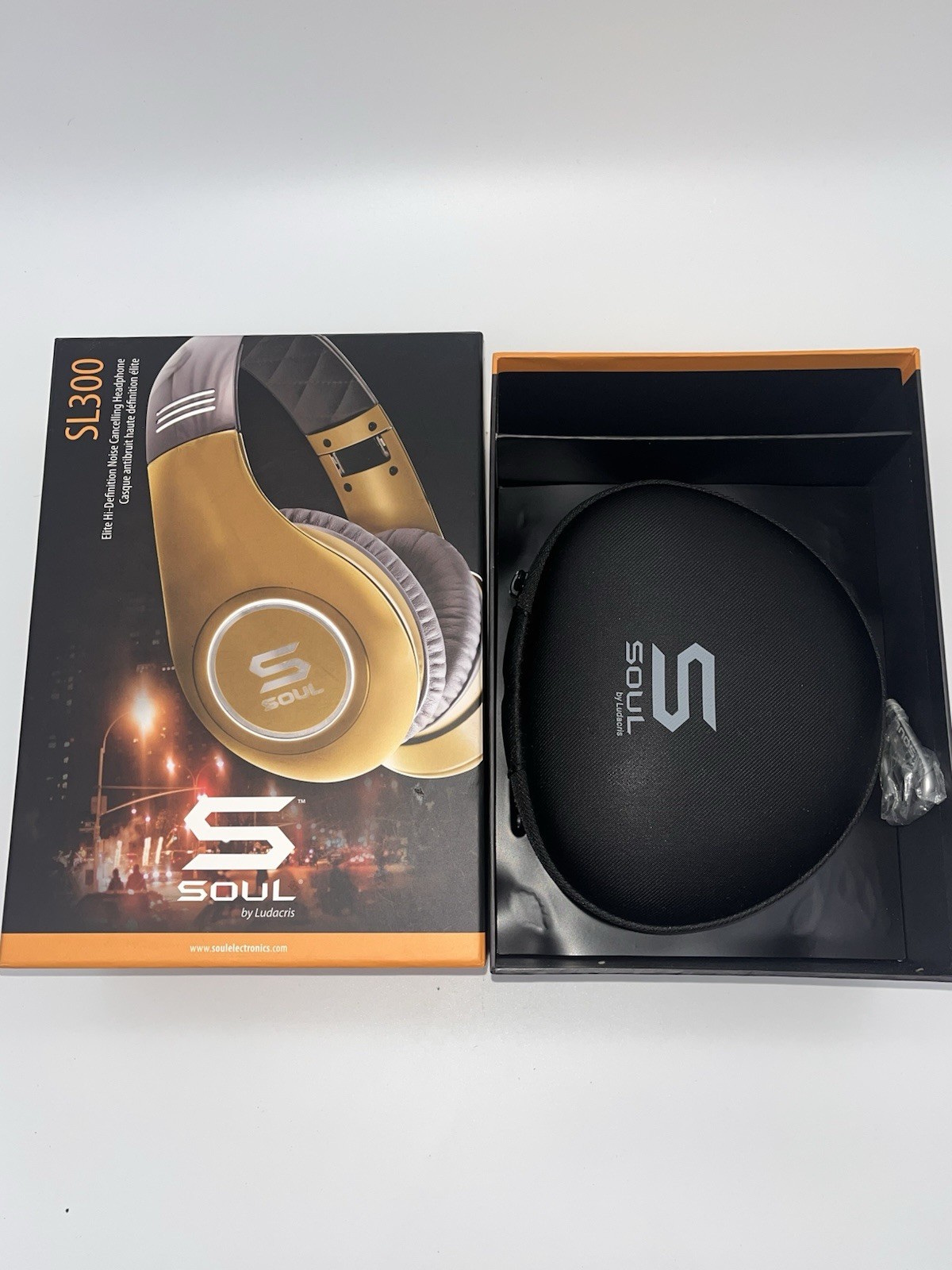 SOUL SL300 Wired Headphones with iPhone Remote and Replacement Cable