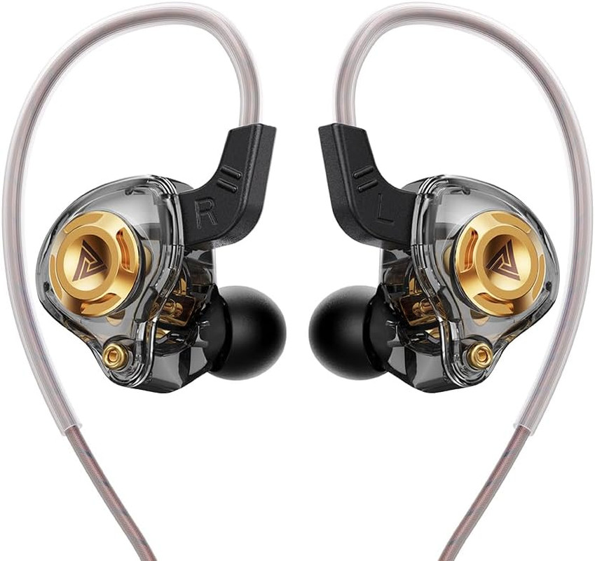 Wired Gaming Earbuds Headphones IEM 10mm Driver Mic Deep Bass 3.5mm PC PS5 Xbox