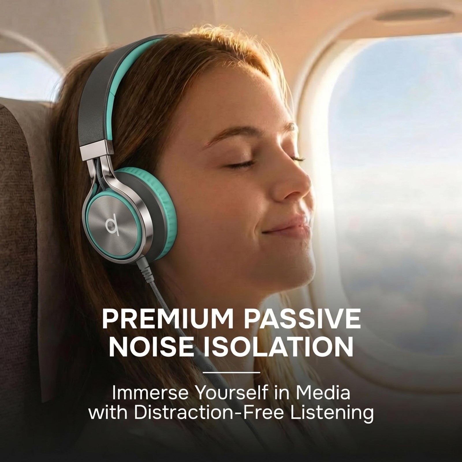 CL750 Wired Headphones with Mic — Noise Isolating On-Ear Headphones for Compu…