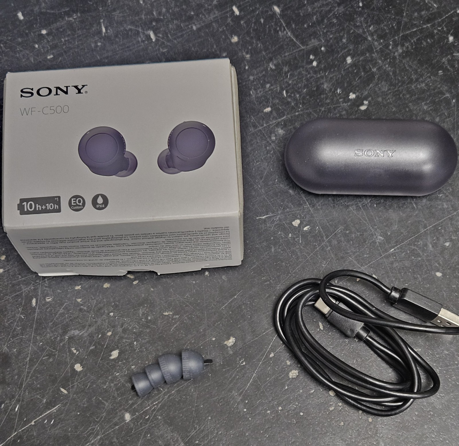 Sony WF-C500 Bluetooth In Ear Earbuds Truly Wireless Headphones USED