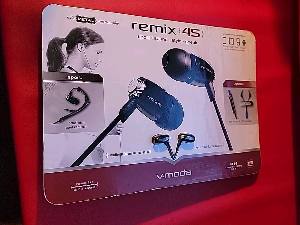 Remix 4S Solid METAL & Earbuds 4 Sizes w/ 3.5mm 24k Gold Plate CollarClip