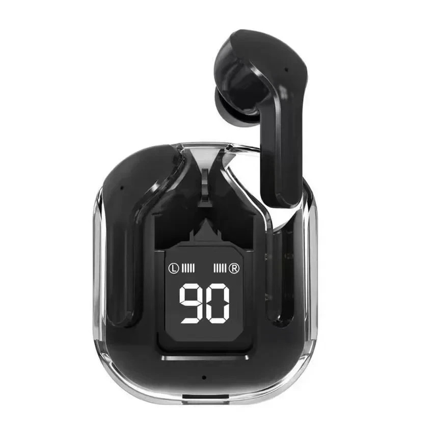 TWS Transparent Earphones LED Digital Display Wireless Bluetooth Stereo Earbuds