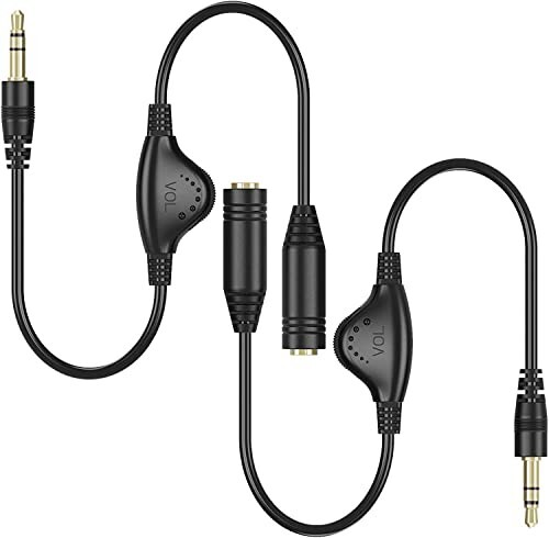 Inline Volume Sound Control Adapter Cable Aux Extension For 3.5MM Headphone