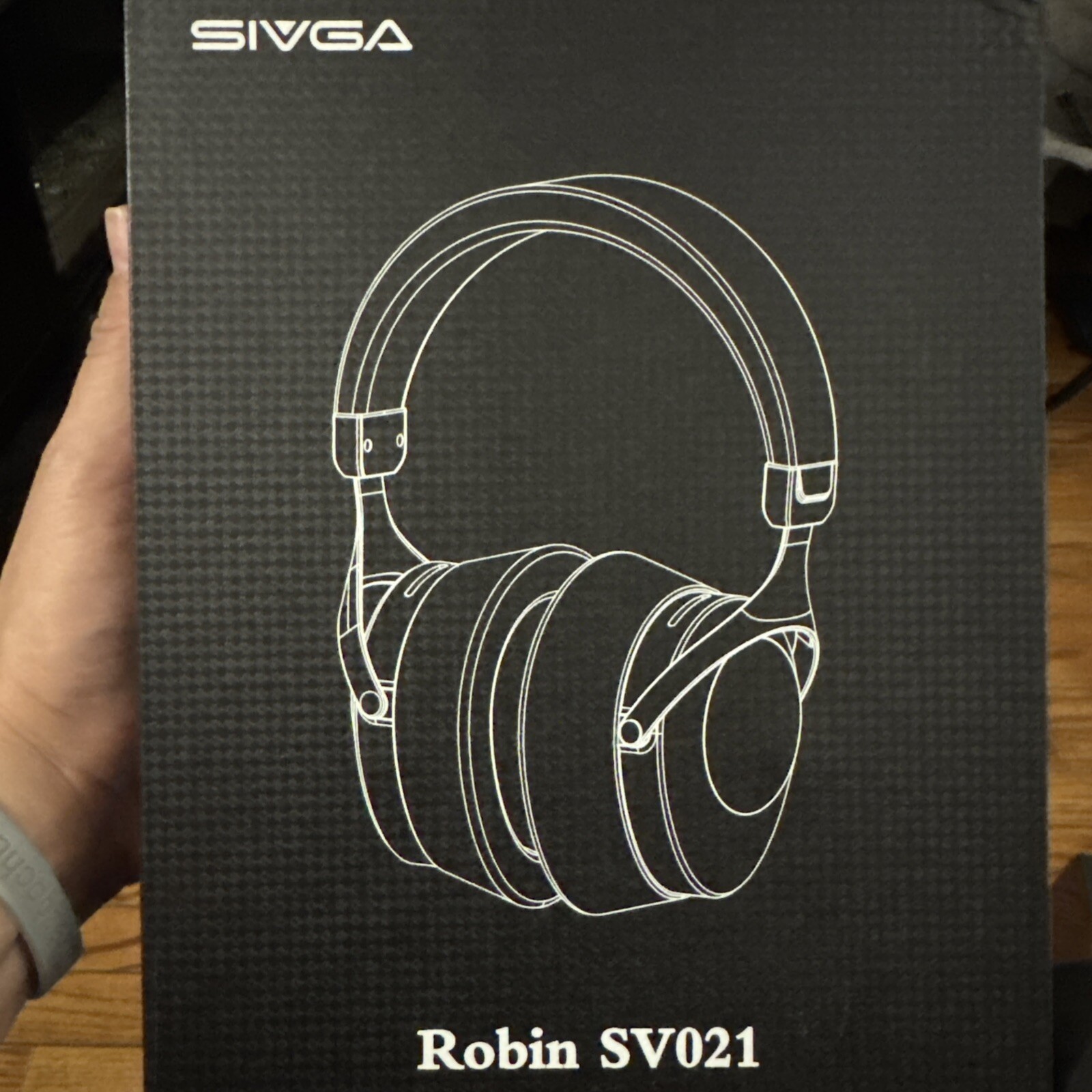 SIVGA SV021 Robin Zebrano Wooden Closed Back Wired Over-Ear Headphone