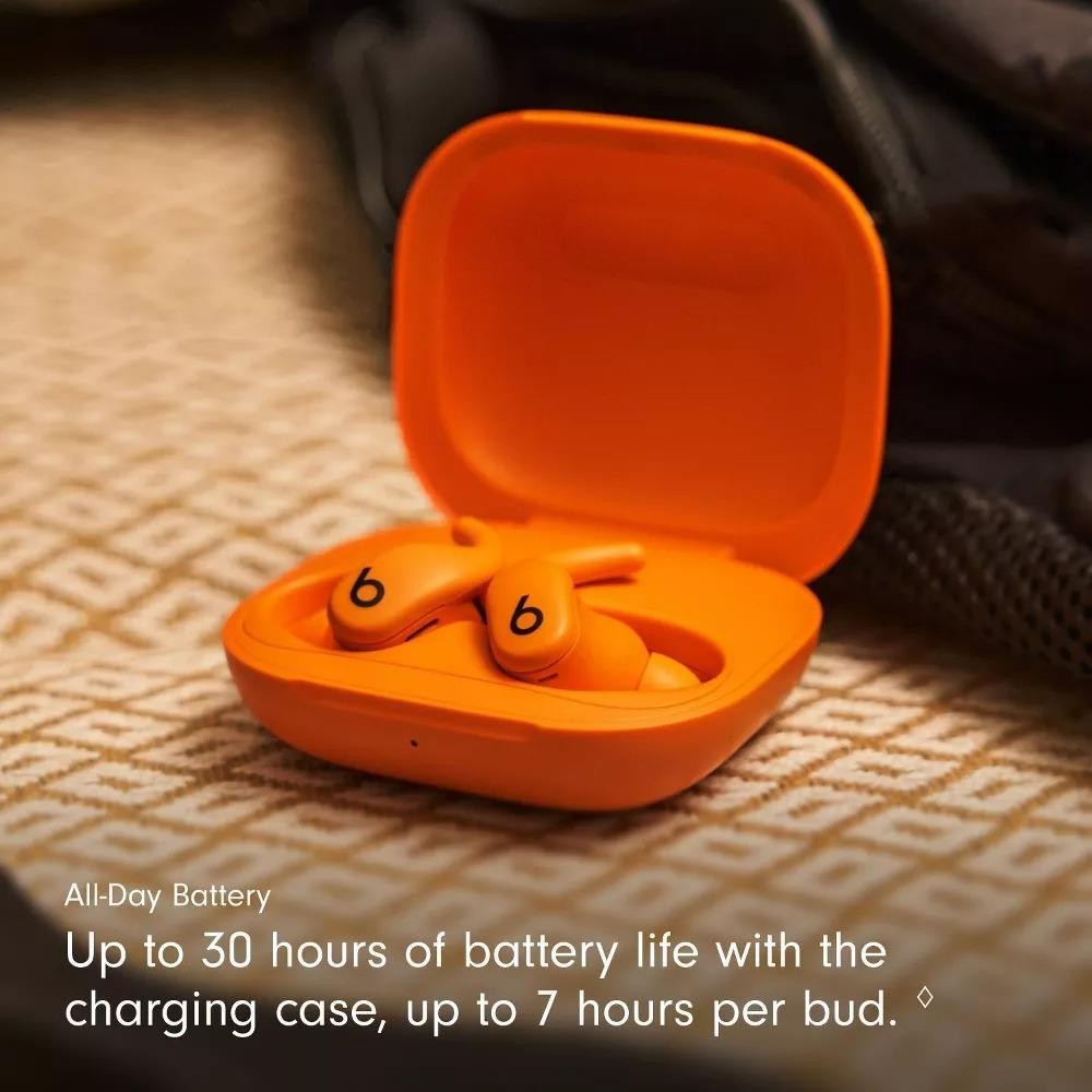 Beats Powerbeats Fit Wireless Earbuds Secure Wingtip Spark Orange Excellent