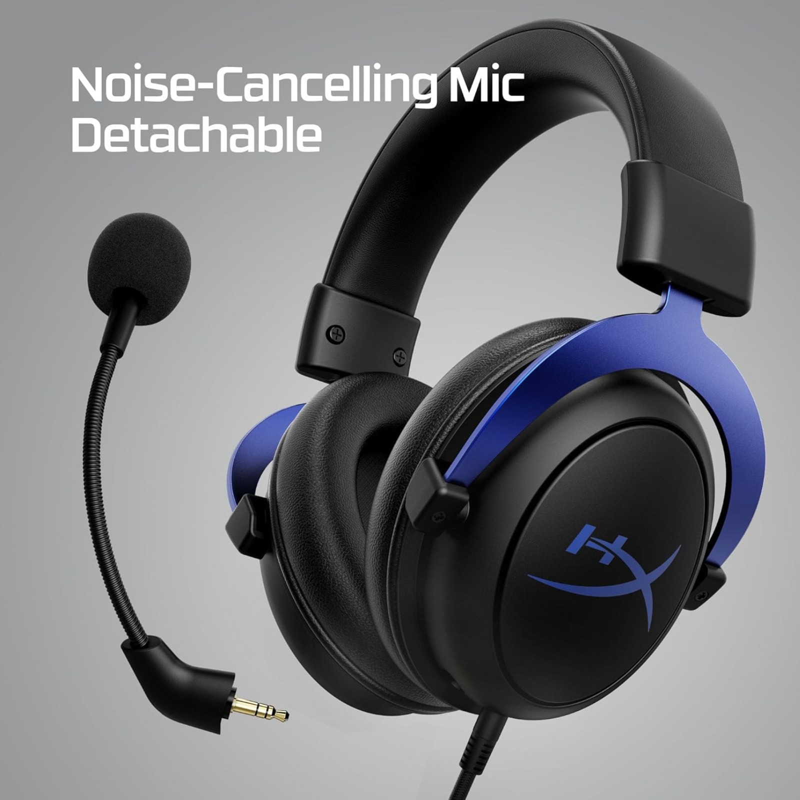 HyperX Cloud Wired Gaming Headset Black-Blue A3RL9AA 3.5mm PC/PlayStation/Xbox
