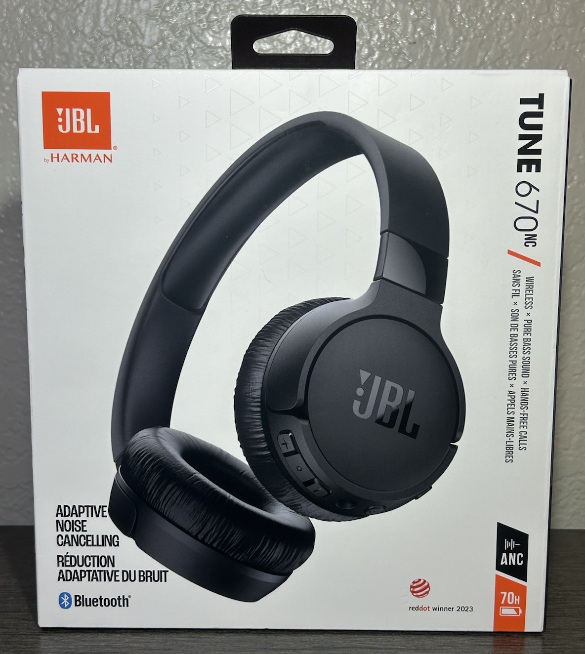 *SEALED* JBL Tune 670NC Noise Cancelling Wireless Bluetooth Headphones Black NEW