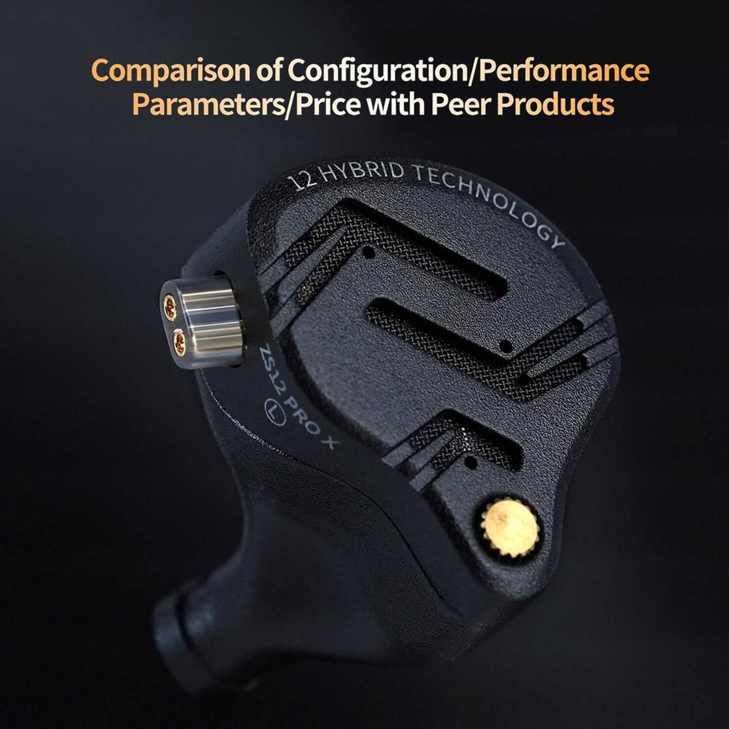 KZ ZS12 PRO X in Ear Monitor IEM Headphones,1Dd+5Ba Hybrid Wired Gaming Earbuds,