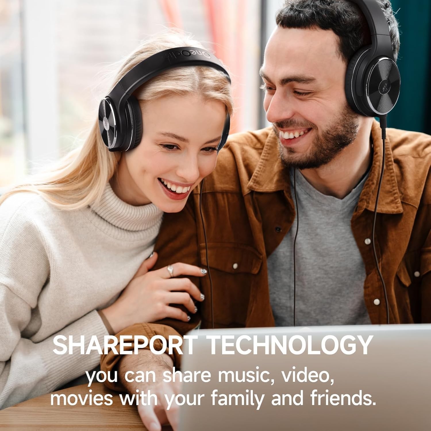 Detachable Dual Jack Headphones – Noise Isolation Technology