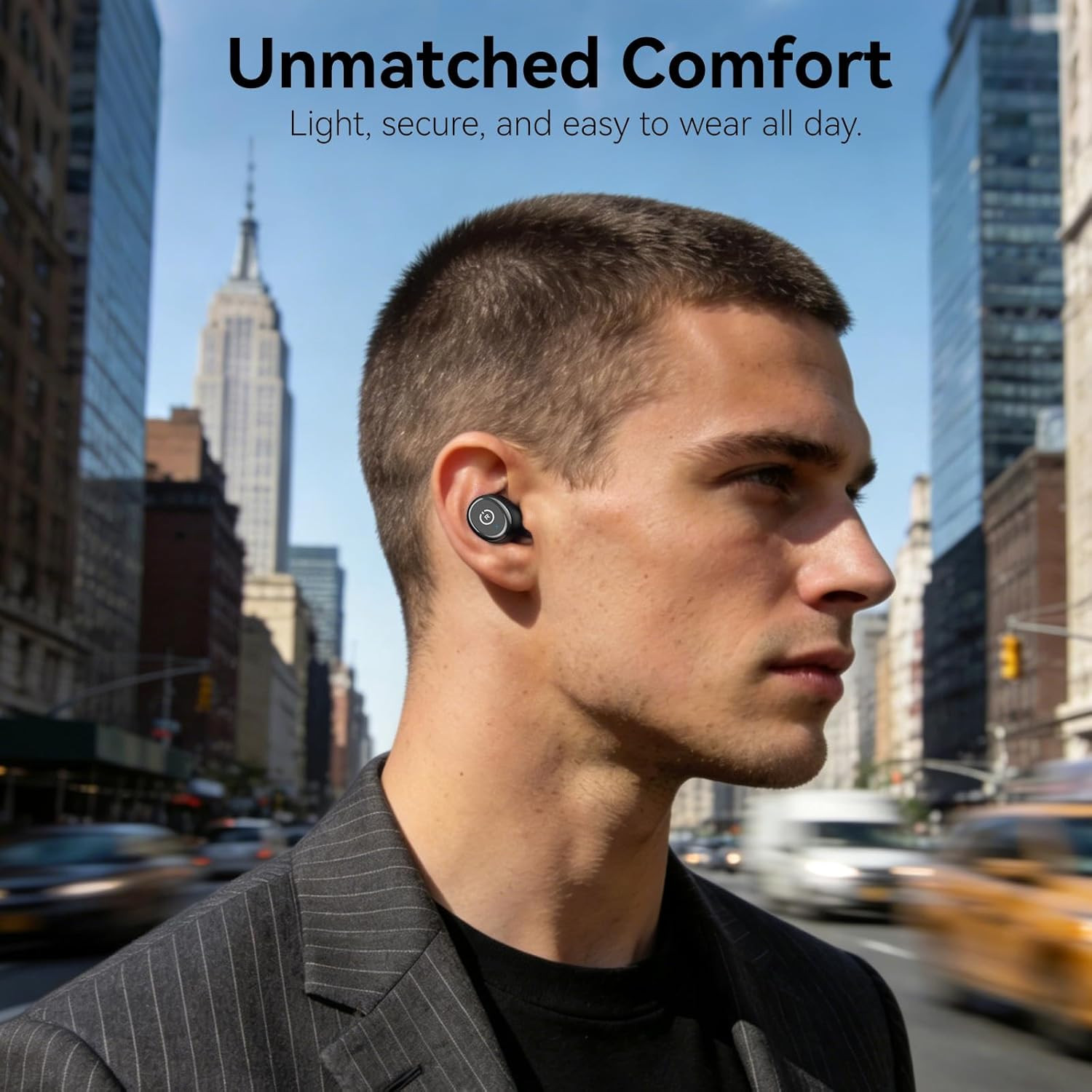 T10 Wireless Earbuds Bluetooth 5.3 Headphones, App Customize EQ, Ergonomic Desig