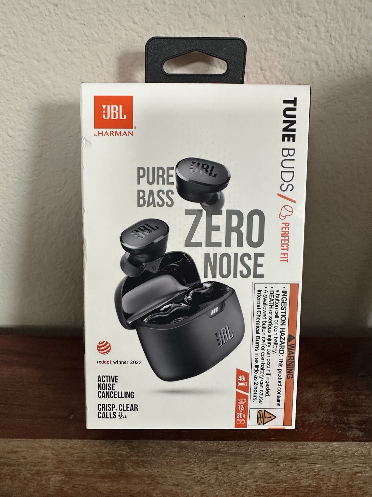JBL Tune Buds True Wireless Active Noise Cancelling Earbuds-Bluetooth 5.3-Black