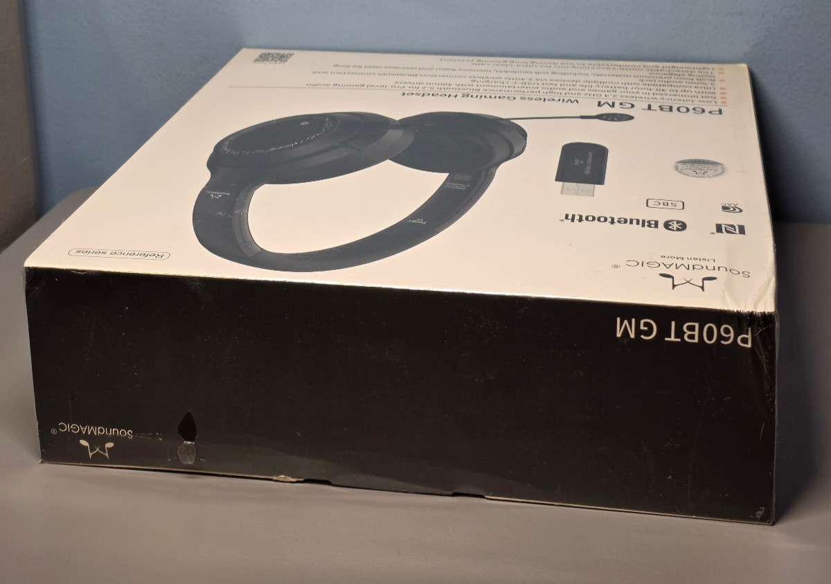 SoundMAGIC P60BT GM Gaming Headset Bluetooth 5.2, Wireless 2.4GHz, 3.5mm -Sealed