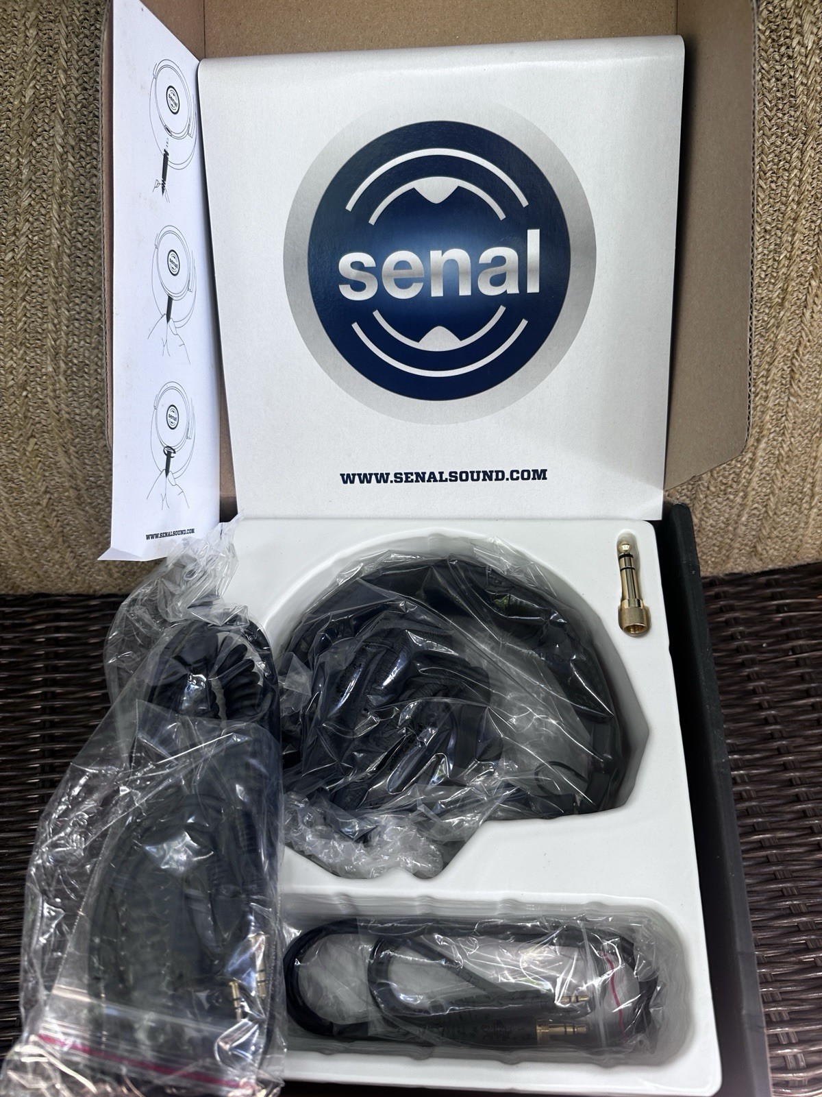 Senal SMH-1000 Studio Monitor Headphones Black Pro Audio DJ Over Ear Wired NOB