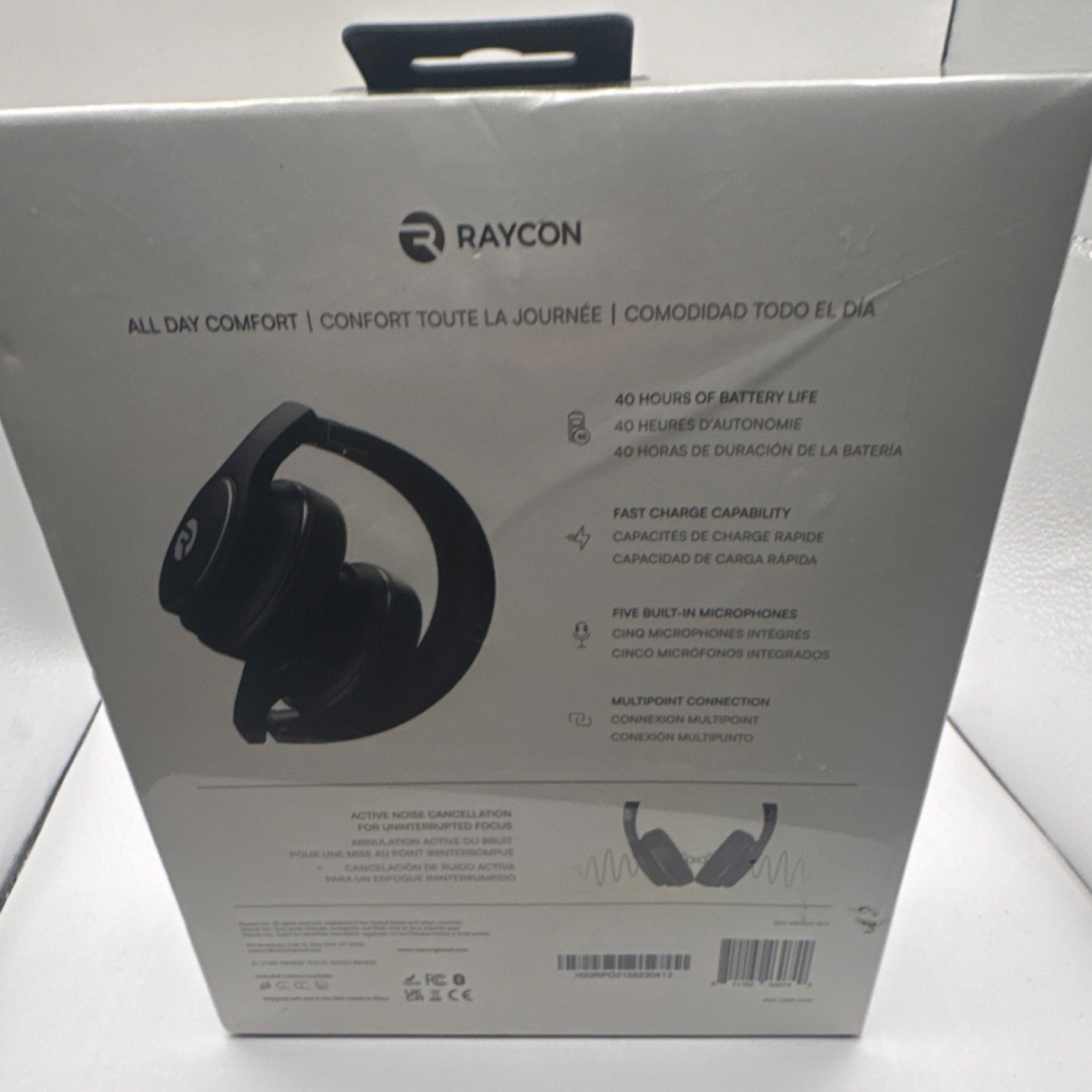 Raycon The Everyday Headphones Black Bluetooth Active Noise Cancellation 2020s