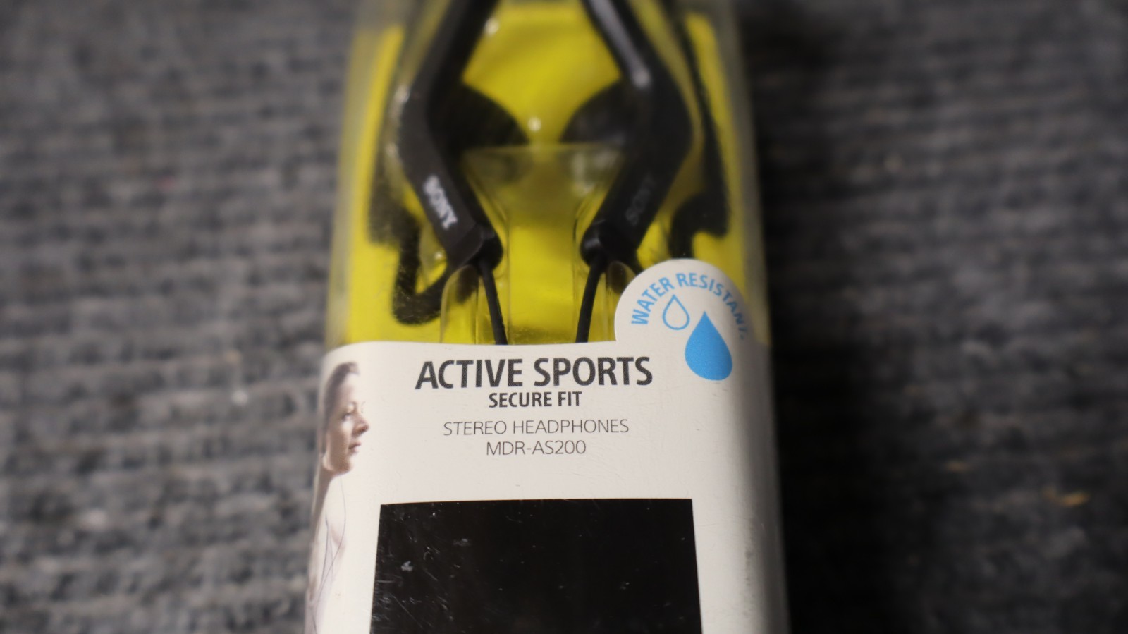 Sony Active Sports Water-Resistant Stereo Headphones MDR-AS200 – Black