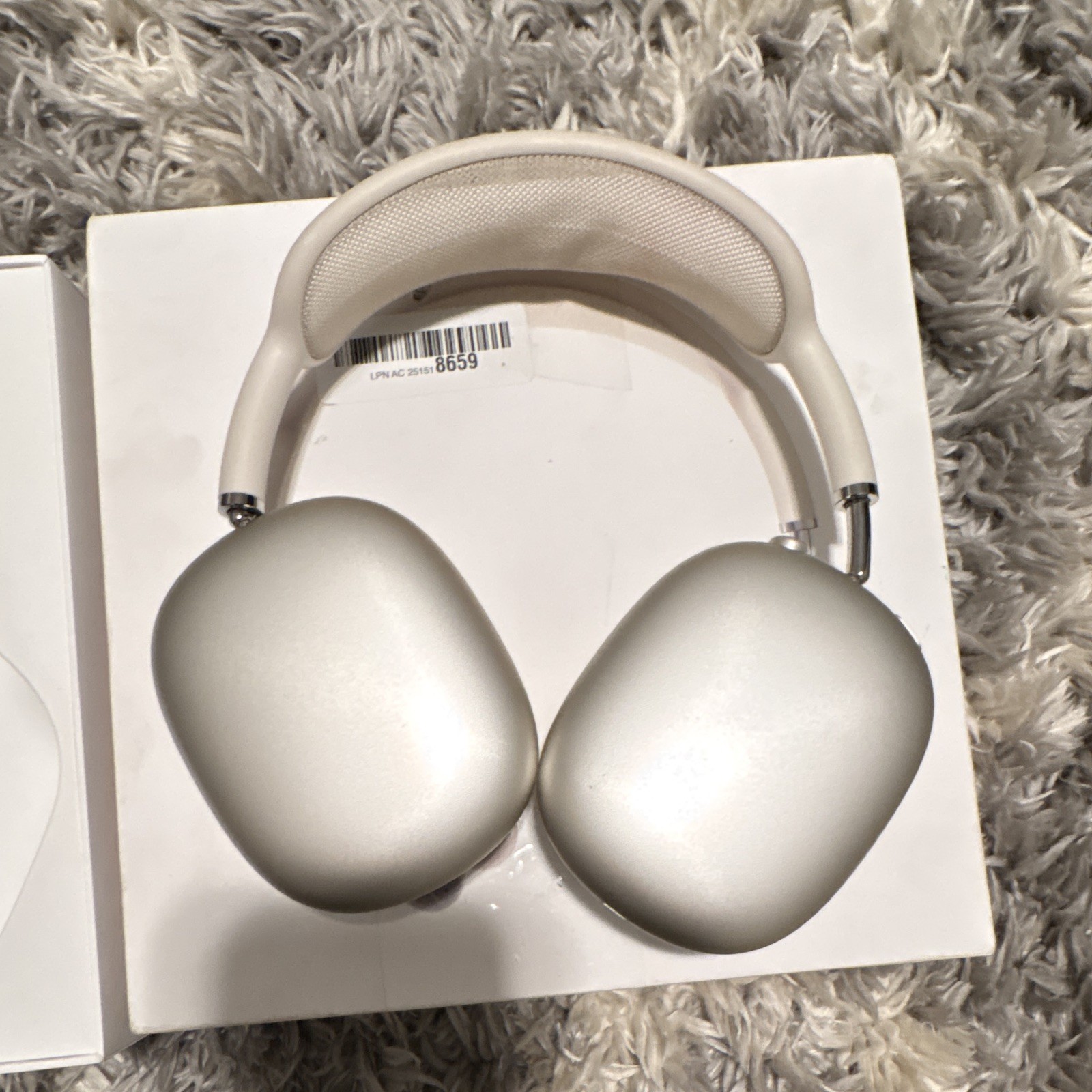 Apple AirPods Max Silver/White Wireless Bluetooth Over-Ear ANC Headphones
