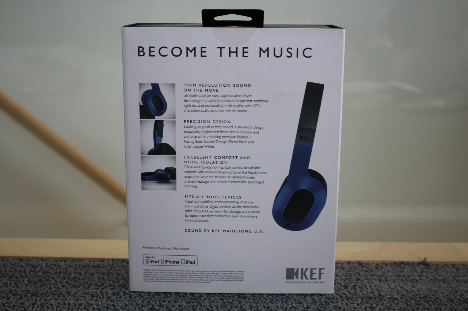 KEF M400 Hi-Fi Headphones – Deep Black