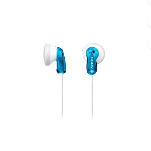Sony Clear Sound 47 In. Wired Stereo Headphones Earbuds MDR-E9LP White Blue