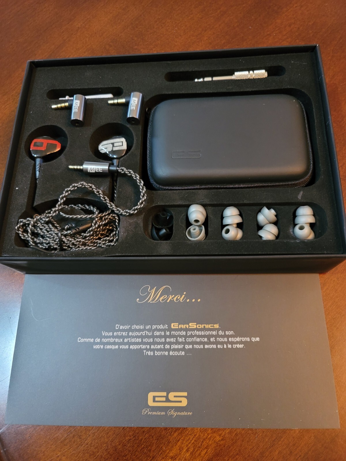 Earphone Model No. S EM9 EARSONICS