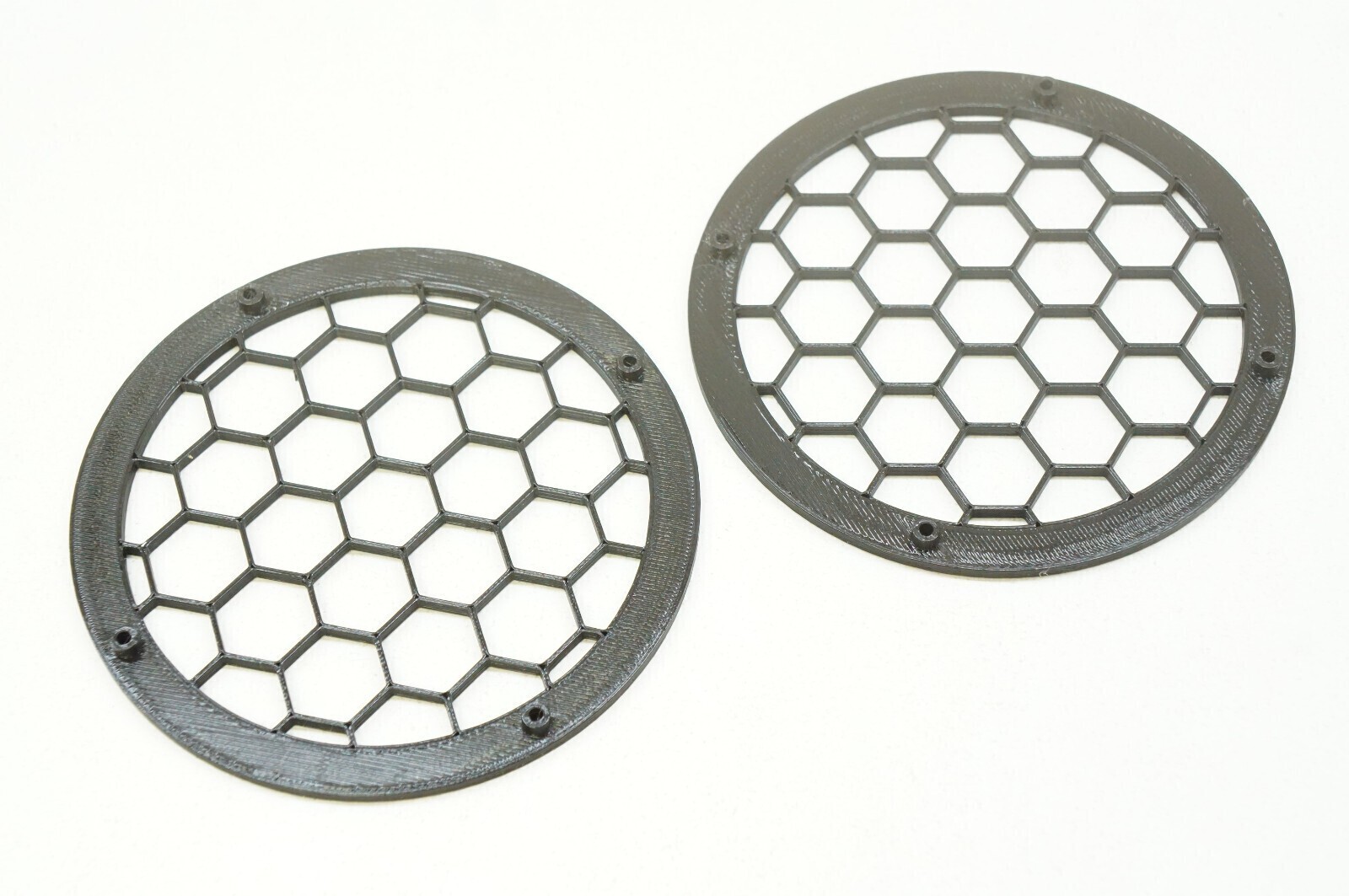 Hexagon Honeycomb Style Grill Mod L/R Set for Monoprice M1060C Headphones