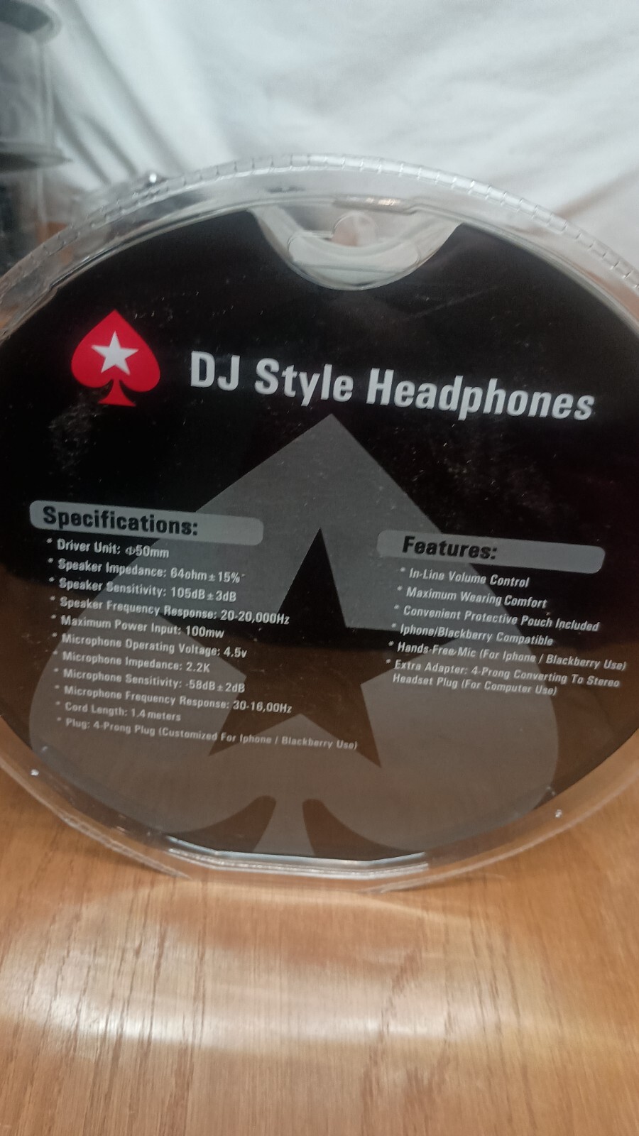 Lot of 6: PokerStars.Net Special Edition DJ Style Headphones Collectable