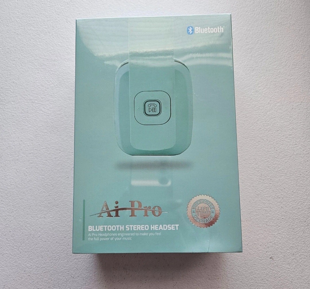 AiPro-200 Plus Dual Bluetooth Stereo Headphones Teal Wireless headset Premium