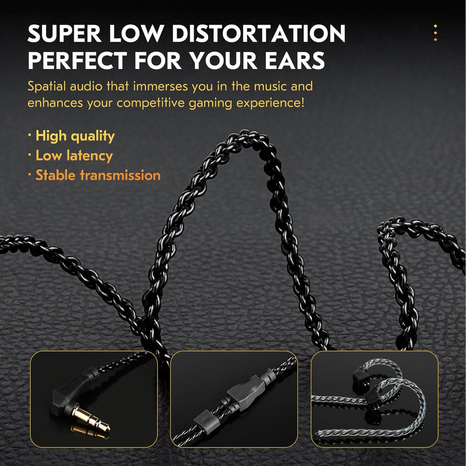 In Ear Monitor Headphones, Deep Bass Wired Earbuds, 1DD HiFi Sound Earphones for
